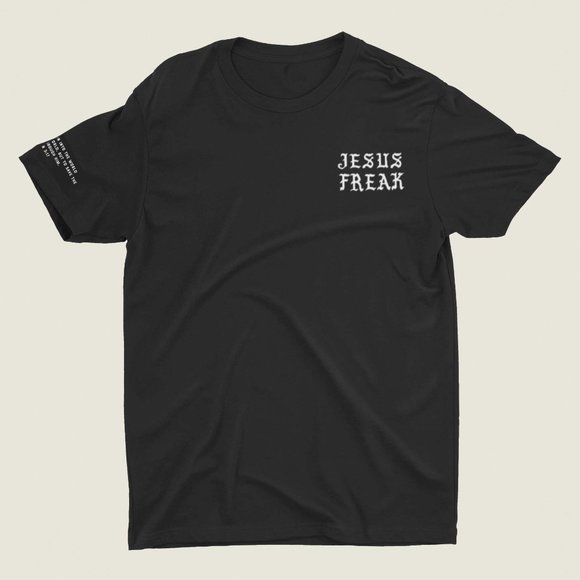JESUS FREAK T-Shirt (Bible Verse included on sleeve) - Picture 1 of 4
